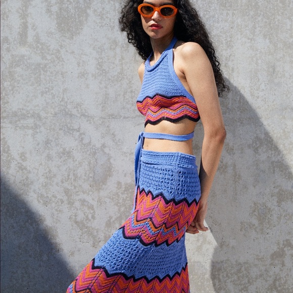 Zara Skirts Zara Crochet Limited Edition 2 Piece Set Poshmark